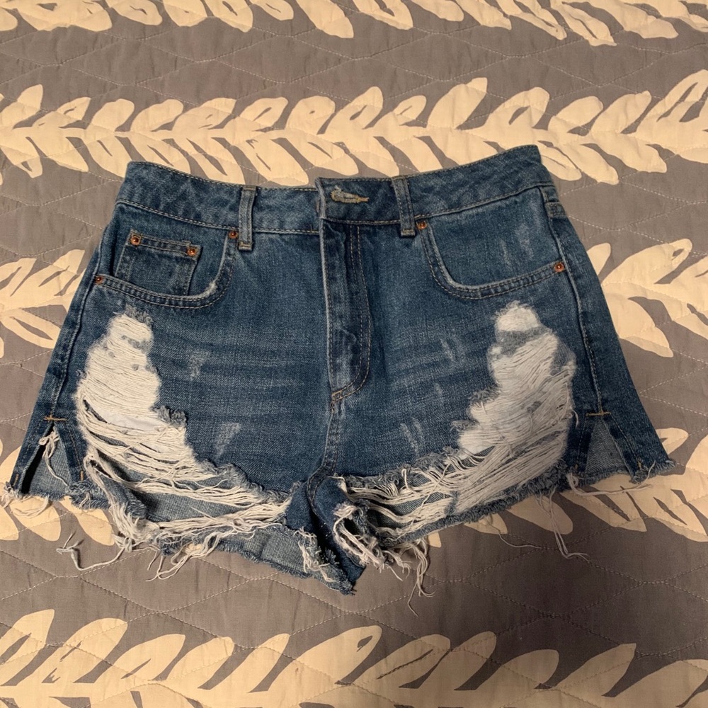 Topshop Moto Mom Shorts